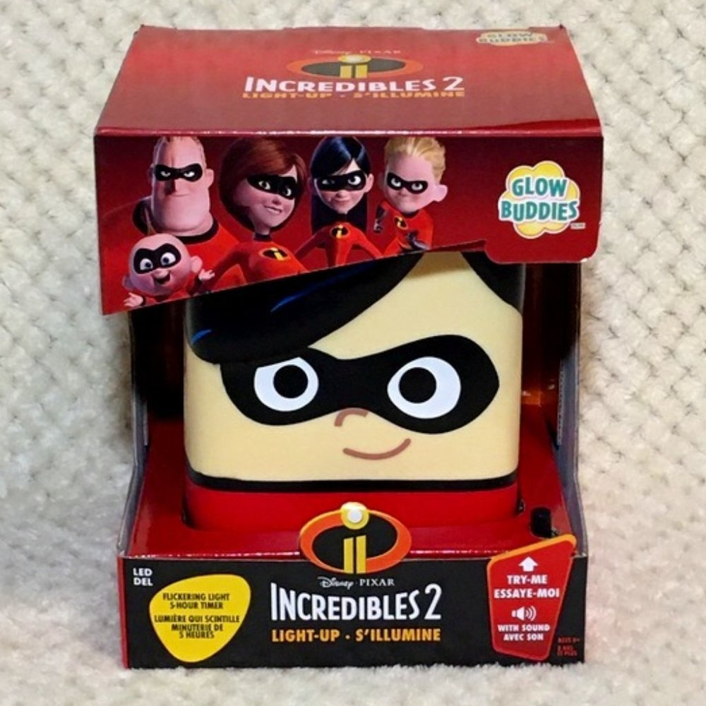 🧿 3 for $33 🧿 Disney Incredibles 2 Glow Buddies Elastigirl Night Light NIB